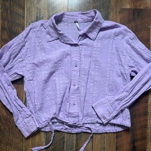 Young Fabulous and Broke YFB lavender top. Size medium. Excellent condition